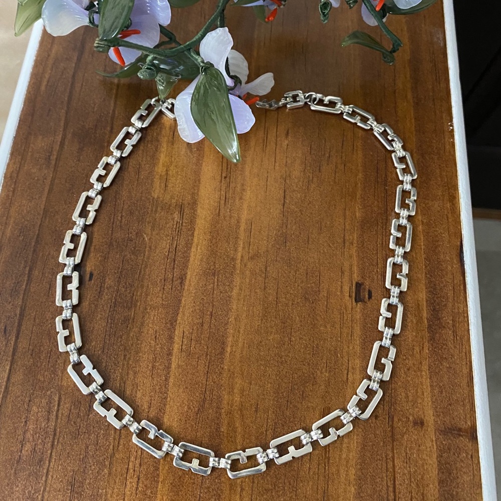 Vintage Givenchy Logo "G" Links Necklace